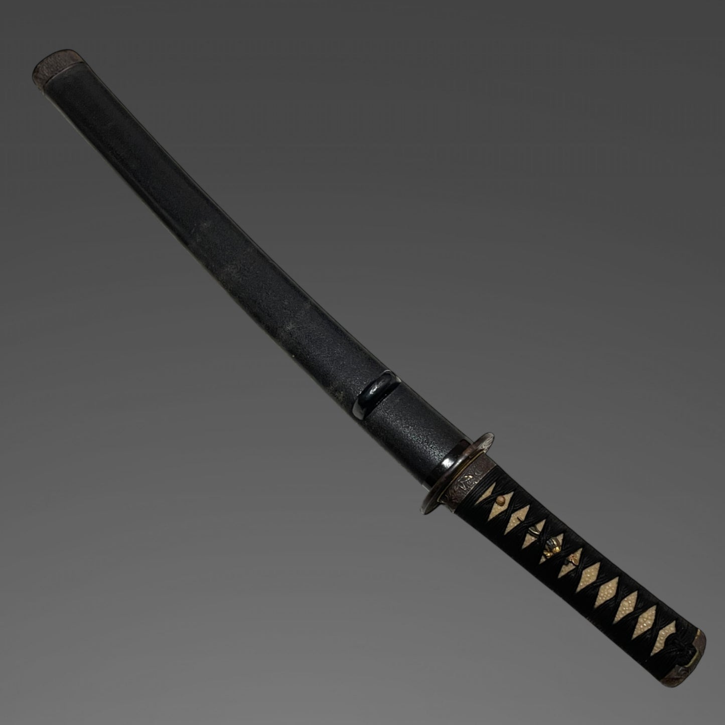 Autumn Plant Fittings Wakizashi, Susuki and Moon Tsuba, Edo period mumei