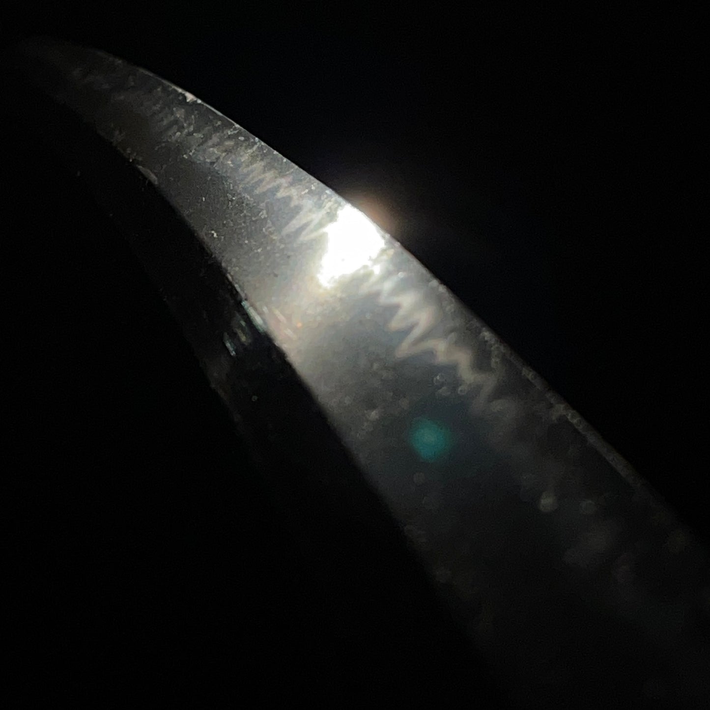 Togarigunome 尖互目 Hamon Wakizashi, Edo period mumei, Aozaya