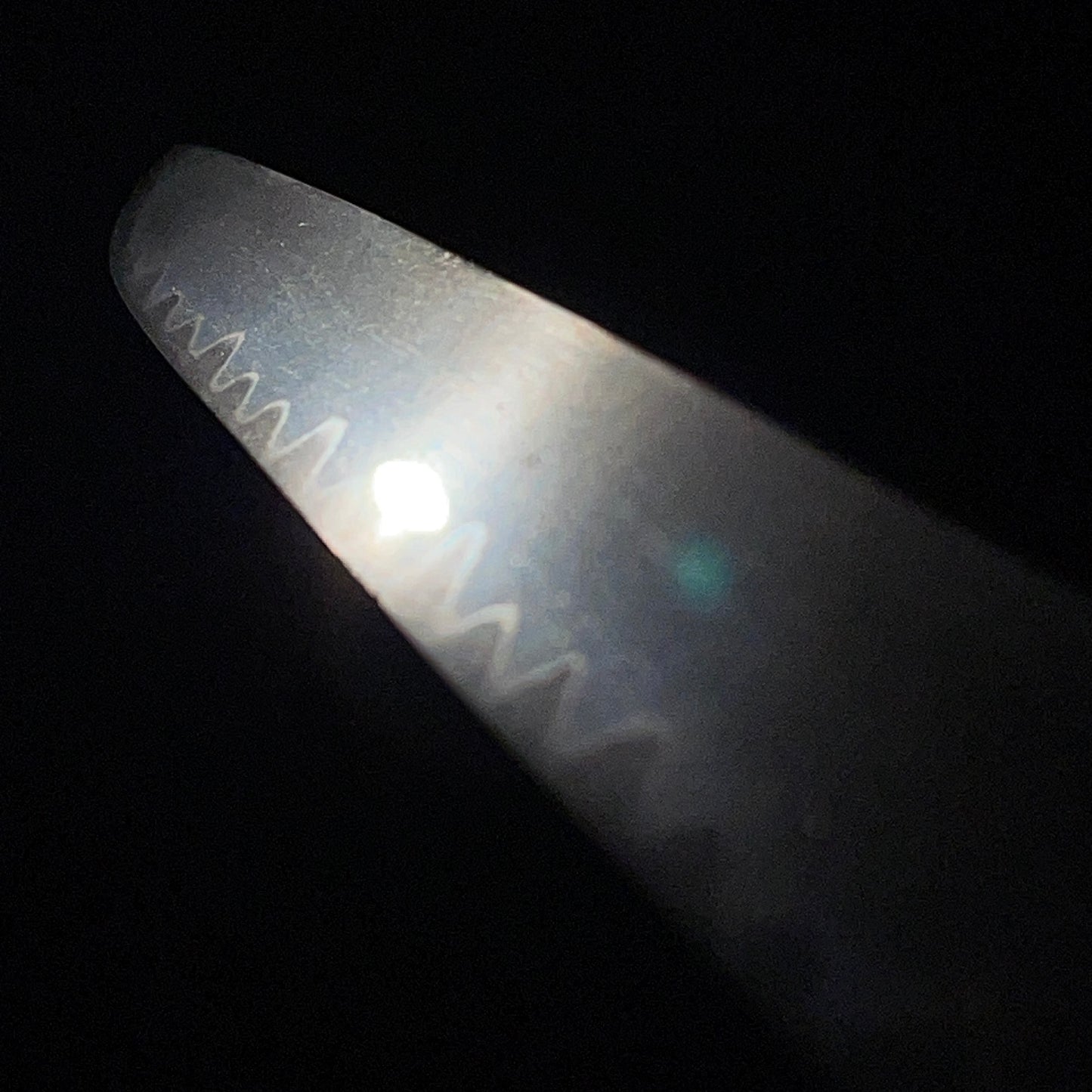 Gunome-Hamon 互目刃文 Tanto, Thick and Straight blade, Edo period mumei