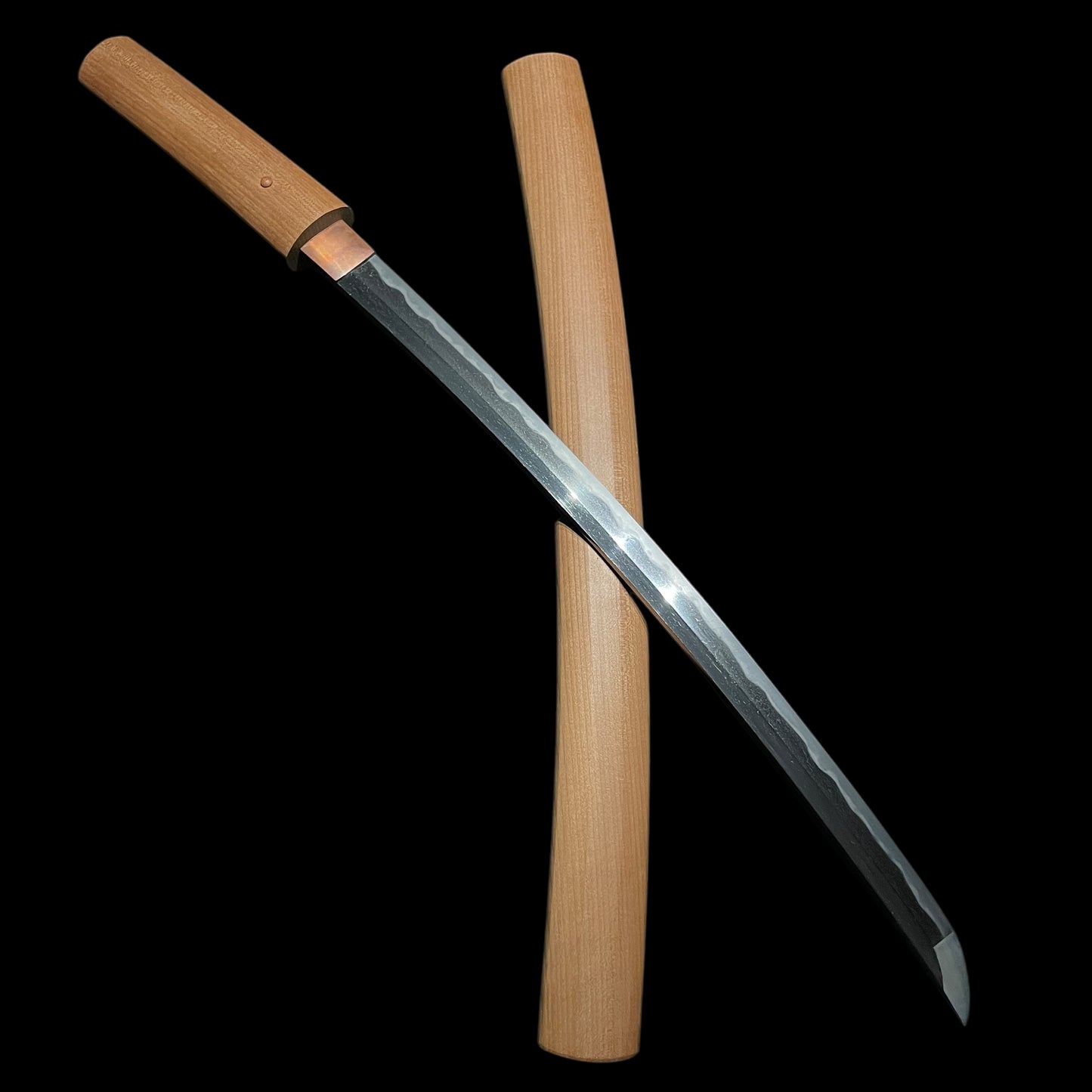 Gunomemidare 互目乱 Polished WAKIZASHI, Edo period mumei