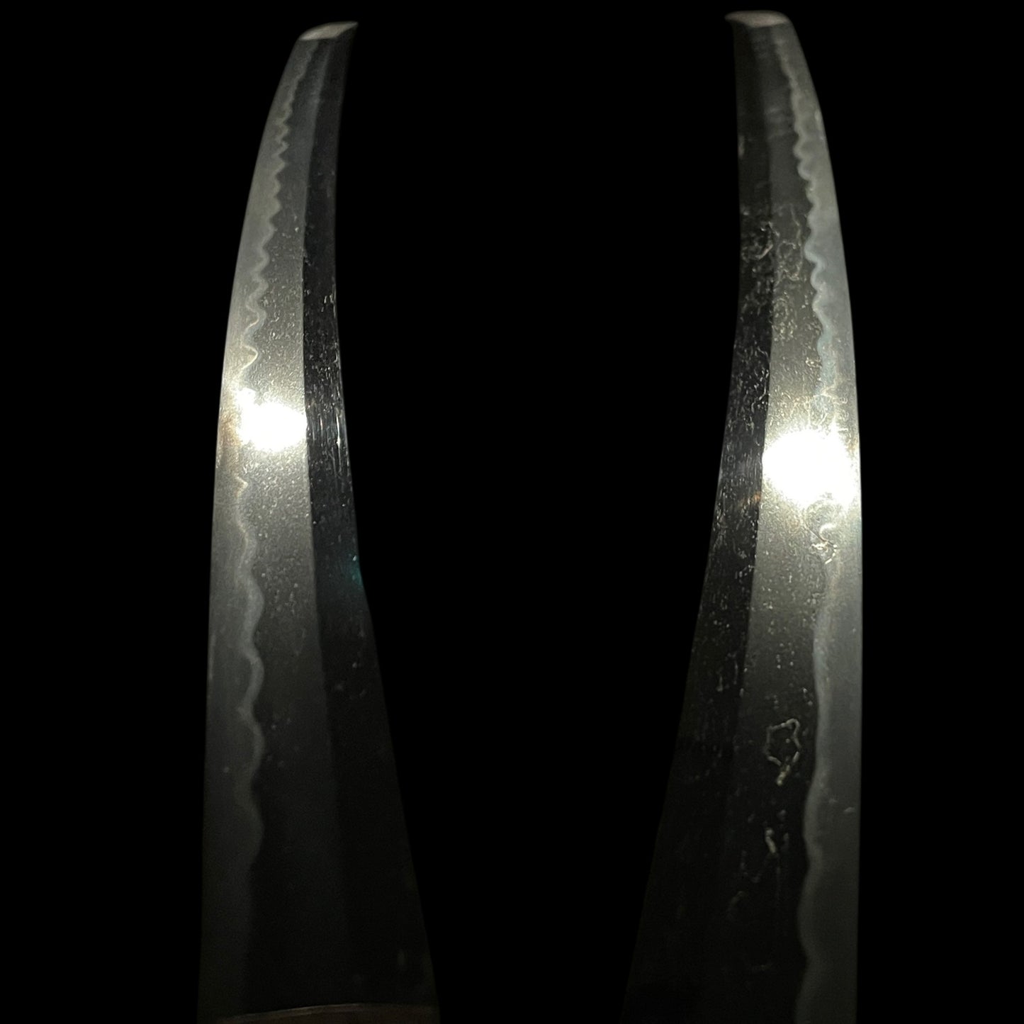 Midareab 乱刃 WAKIZASHI, Takarabune 宝船 TSUBA, Edo period mumei