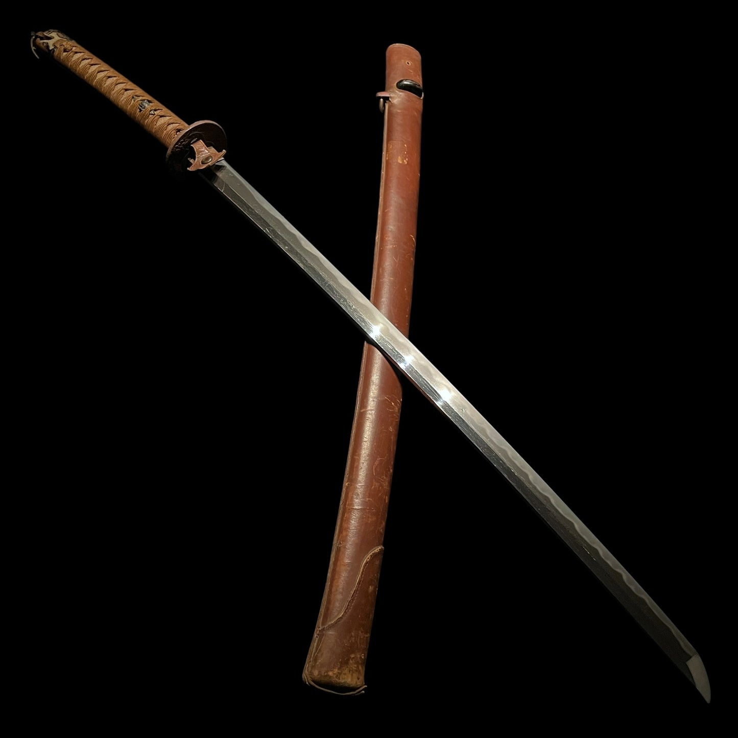 Ryakushiki-GUNTO 略式軍刀, Bushuju Fujiwara Kane 武州藤原兼 signed, WW2 Japanese Officer Sword