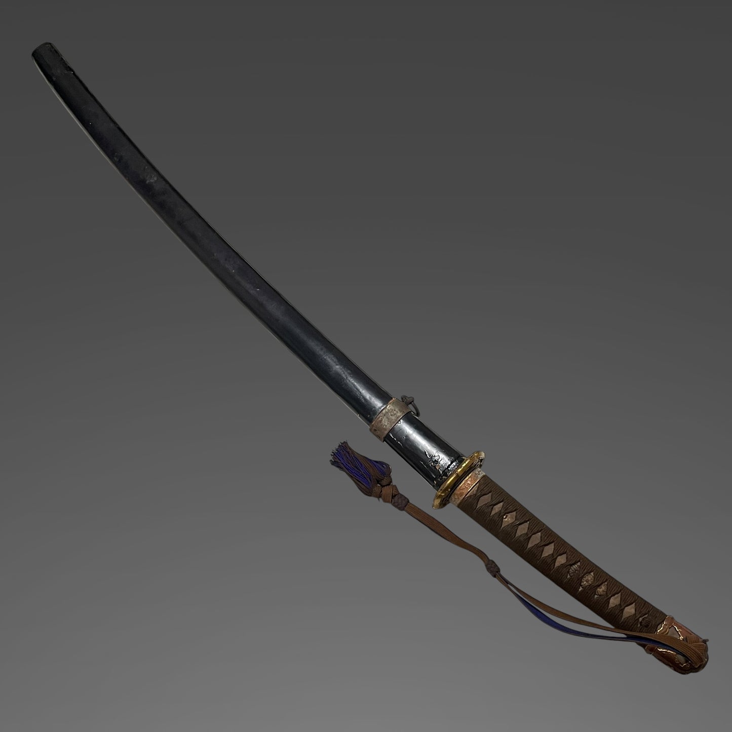 Long Ryakushiki-GUNTO 略式軍刀 with Tassel, WW2 Japanese Army Officer Sword