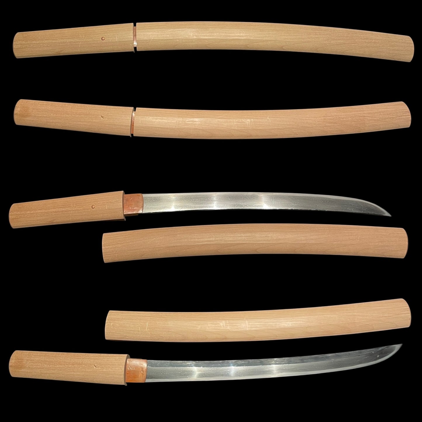 Rare style KATAHIRA-ZUKURI 片平造 Wakizashi, Muromachi period mumei