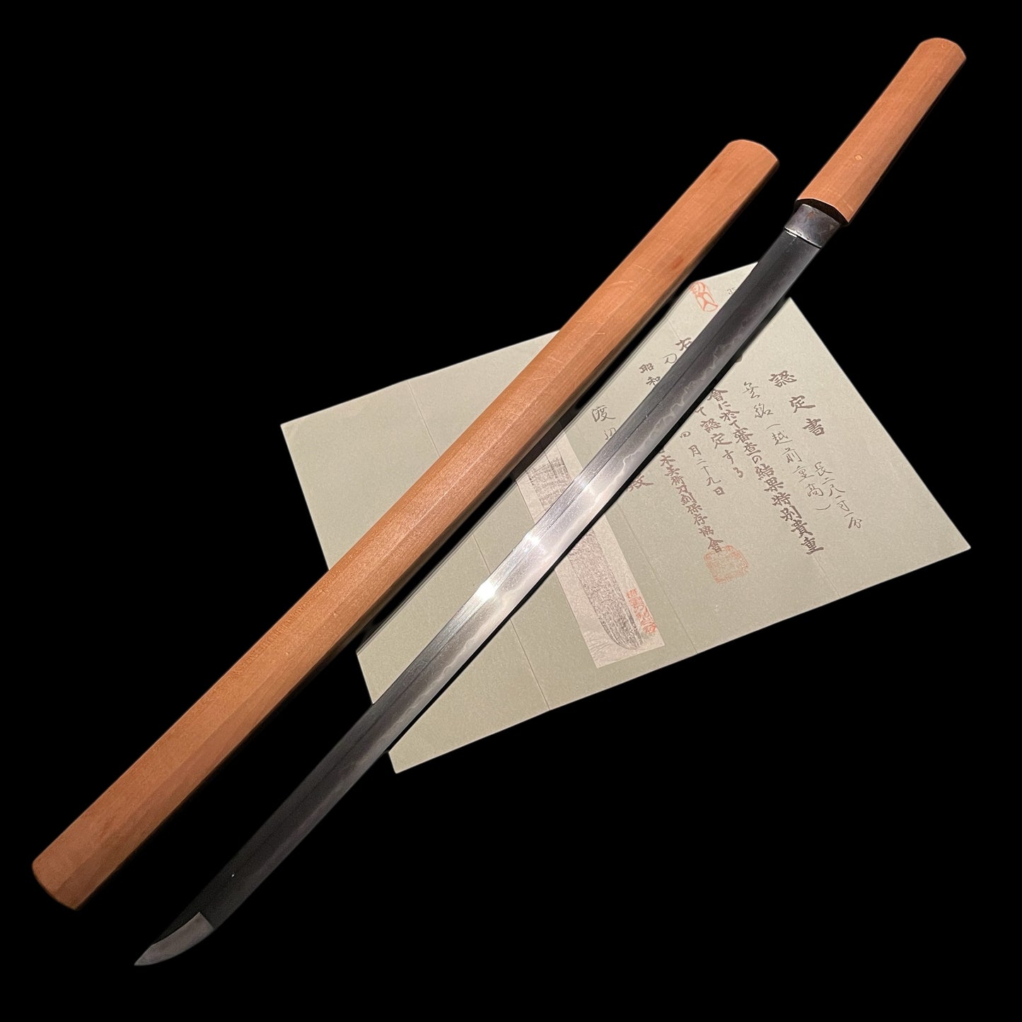 Echizen Shigetaka 越前重高 KATANA, Early Edo period, NBTHK Certificate