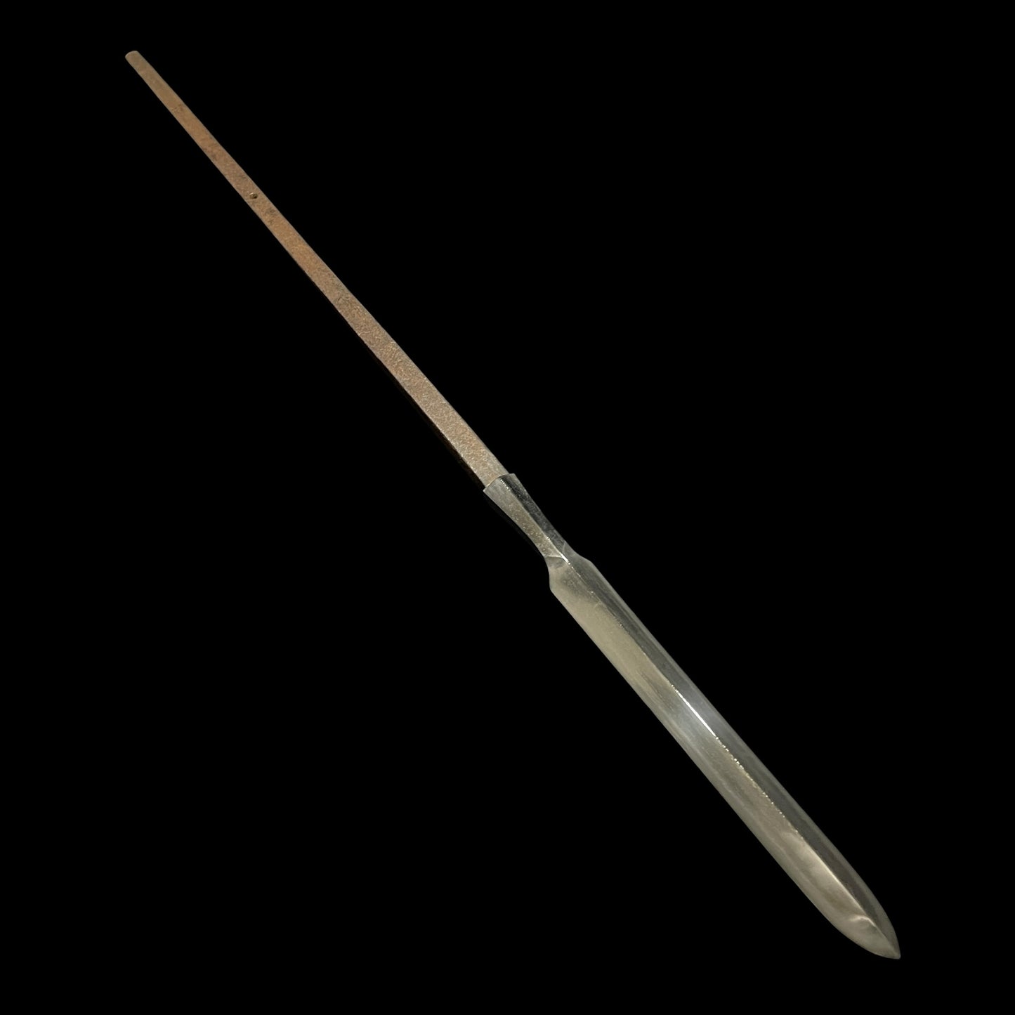 Masamehada 柾目肌 Kanemoto 兼元 signed, Hirasankaku-Yari 平三角槍, Muromachi period