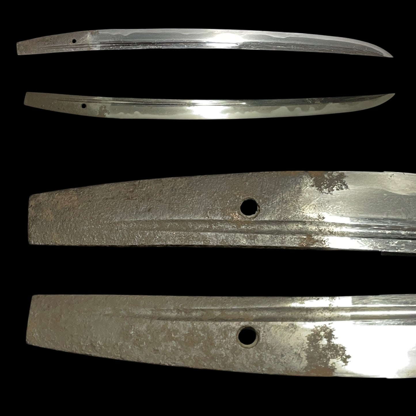 Shobuzukuri Wakizashi 菖蒲造脇差 in Shirasaya, Muromachi period mumei