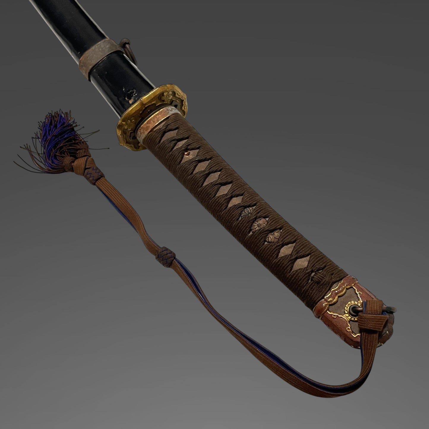 Long Ryakushiki-GUNTO 略式軍刀 with Tassel, WW2 Japanese Army Officer Sword