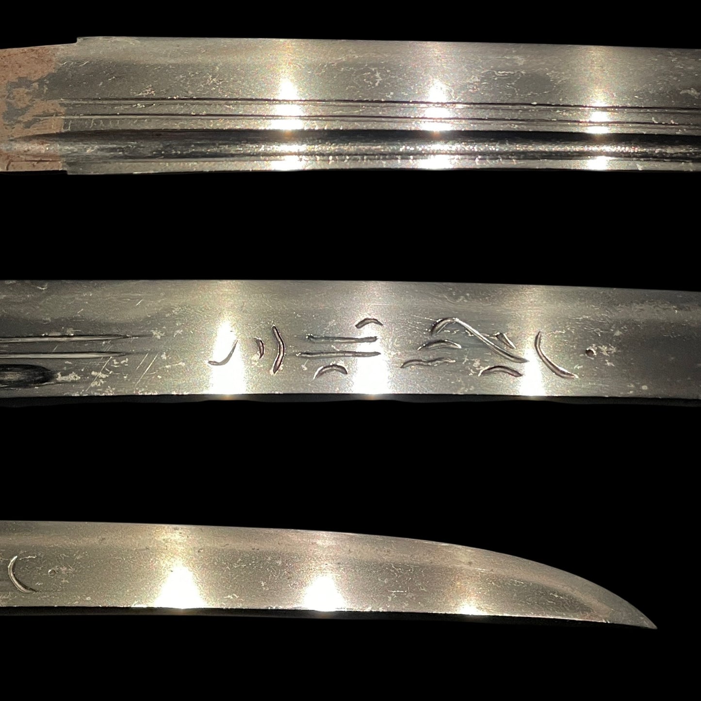 Bonji Horimono 梵字彫物, Sunnobi-Tanto 寸延短刀, Muromachi period mumei