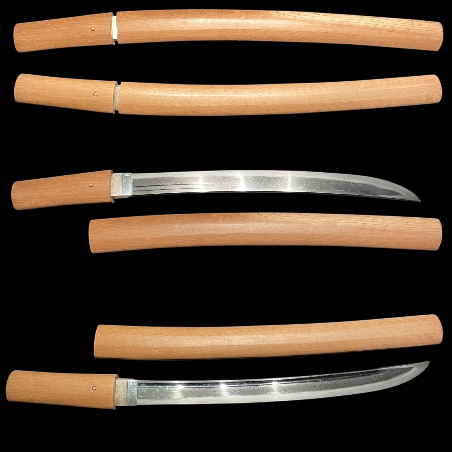 Hirazukuri Danbira Wakizashi, Wide blade, Edo period mumei