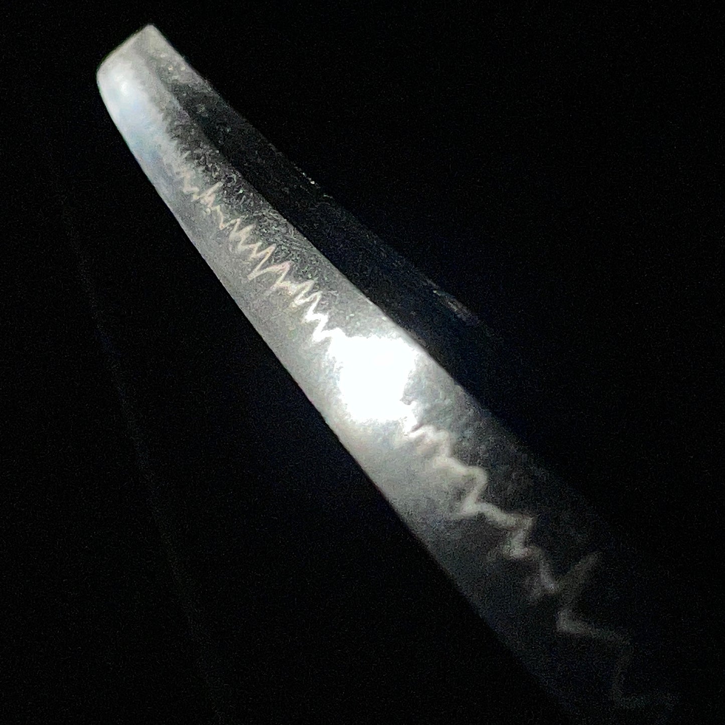 Amazing Hamon, Straight Ninja Style Wakizashi, Shinobigatana 忍刀, Edo period mumei