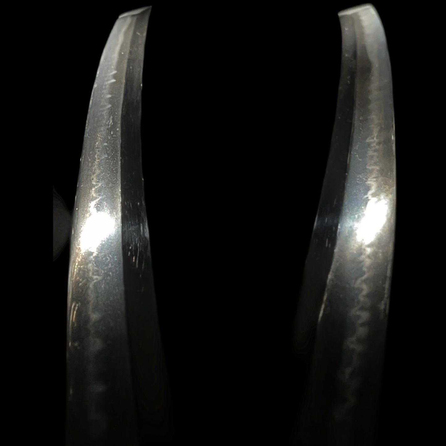 Togari-Gunome Hamon 尖互目刃文 Long Wakizashi in Shirasaya, Edo period mumei