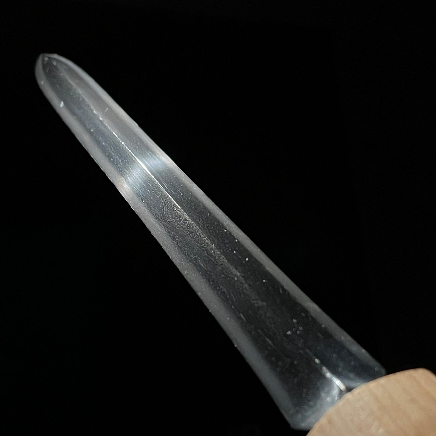 Kunisuke 国助 signed Hirasankaku-Yari 平三角槍, Sword Style Shirasaya, Edo period