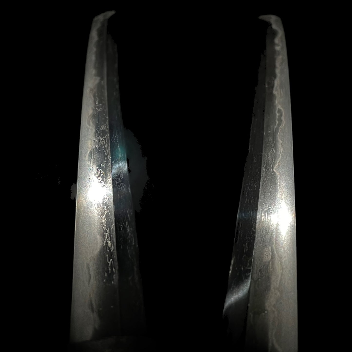 Copper Fittings TANTO, Kanji 漢字 Kozuka, Homarekizu 誉傷, Edo period mumei
