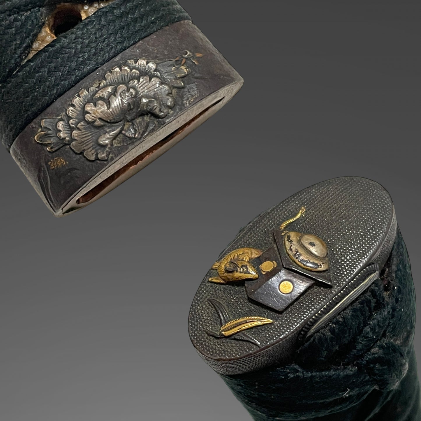 Peony Fittings Takada 高田 Wakizashi, Early Edo period, NBTHK Certificate