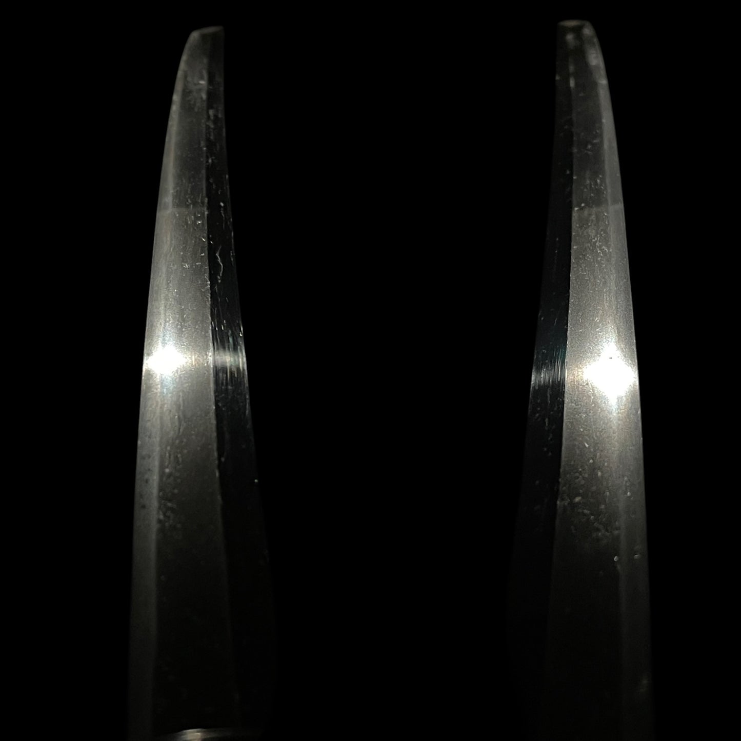 Karakizuka 唐木柄 Straight Wakizashi, Yamagane Tsuba 山銅鍔, Edo period mumei