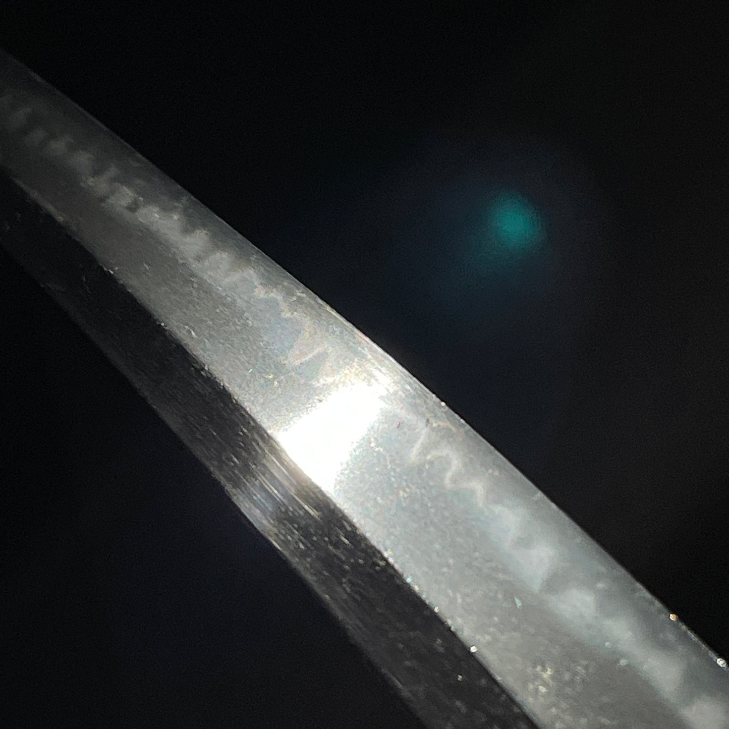 Togarigunome 尖互目 Hamon Wakizashi, Edo period mumei, Aozaya