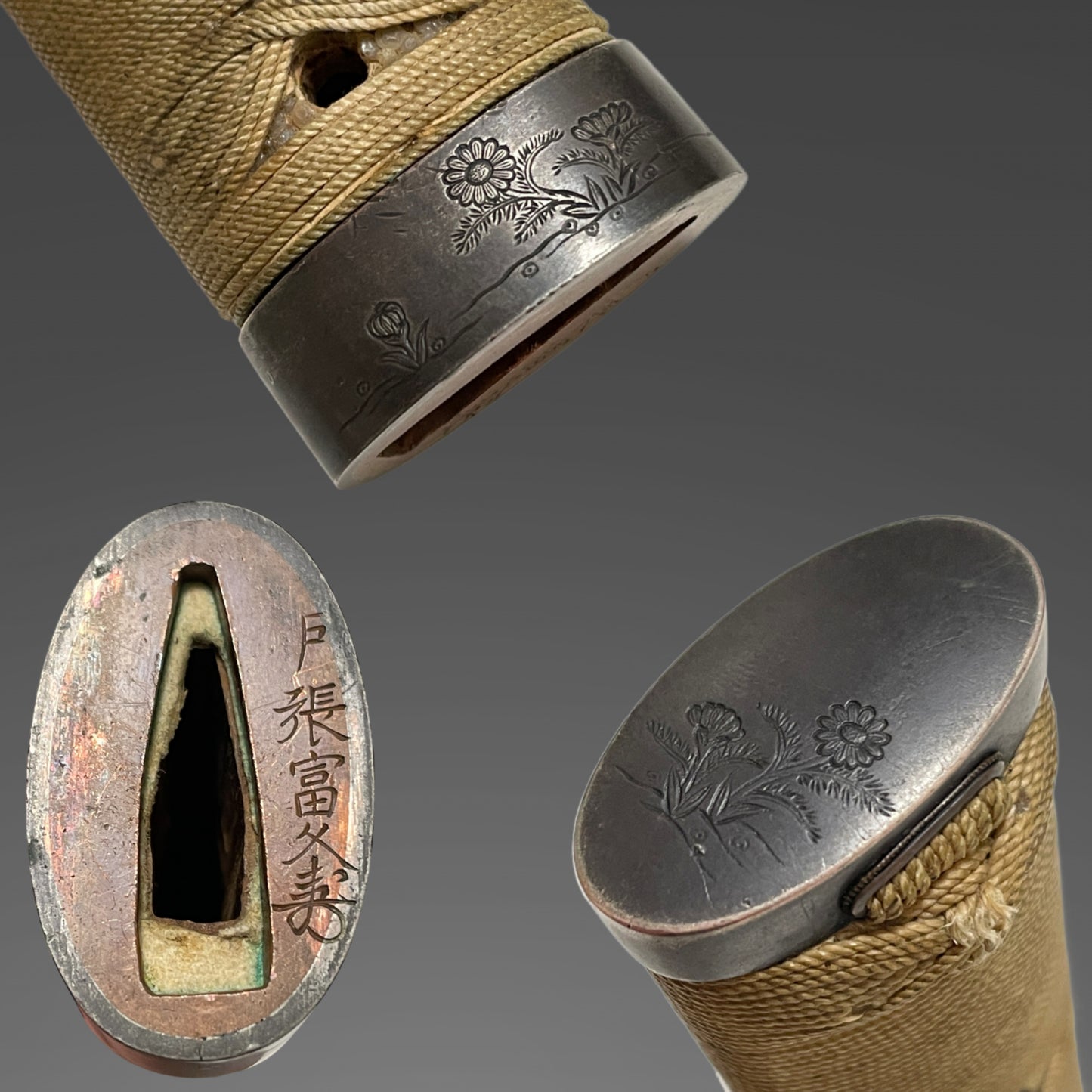 Kiyonori 清則 signed, Kanmuriotoshi 冠落 TANTO, with Kozuka Kogai,  NBTHK Certificate