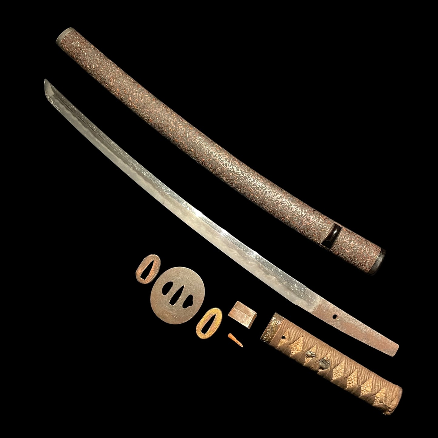 Gunome Hamon 互の目刃文 Wakizashi, Edo period mumei