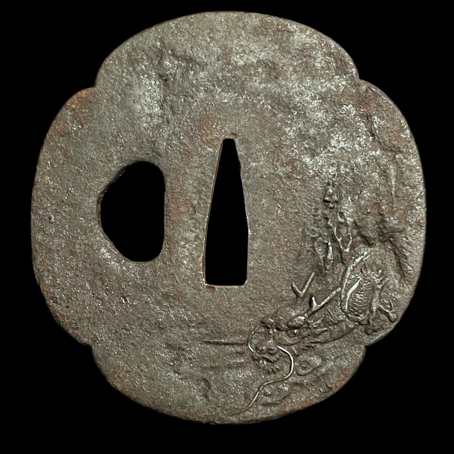 Kodachi 小太刀 Shobuzukuri, Dragon Fittings, Tadamitsu 忠光 signed