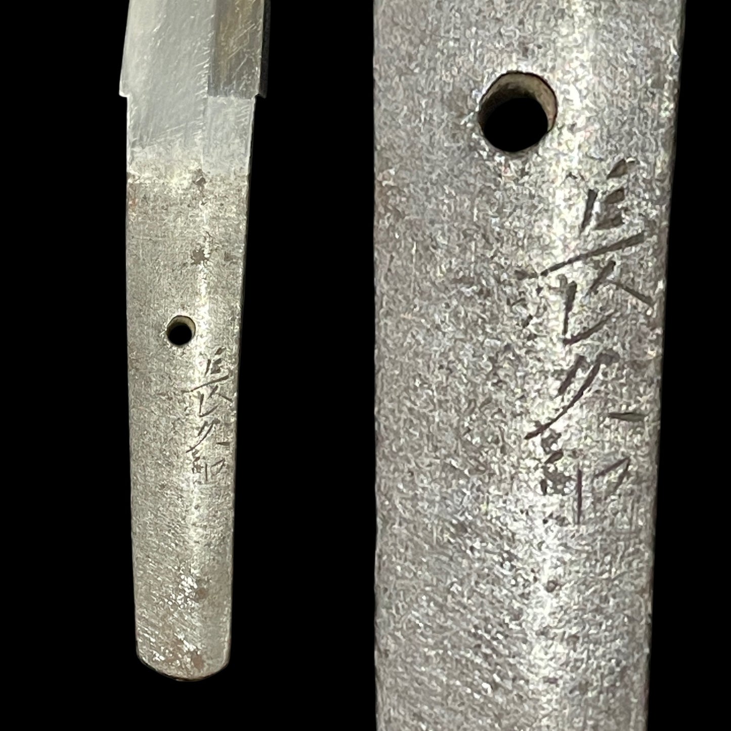 Nagahisa 長久 signed WAKIZASHI, Togari Gunome 尖互目 Hamon, Edo period