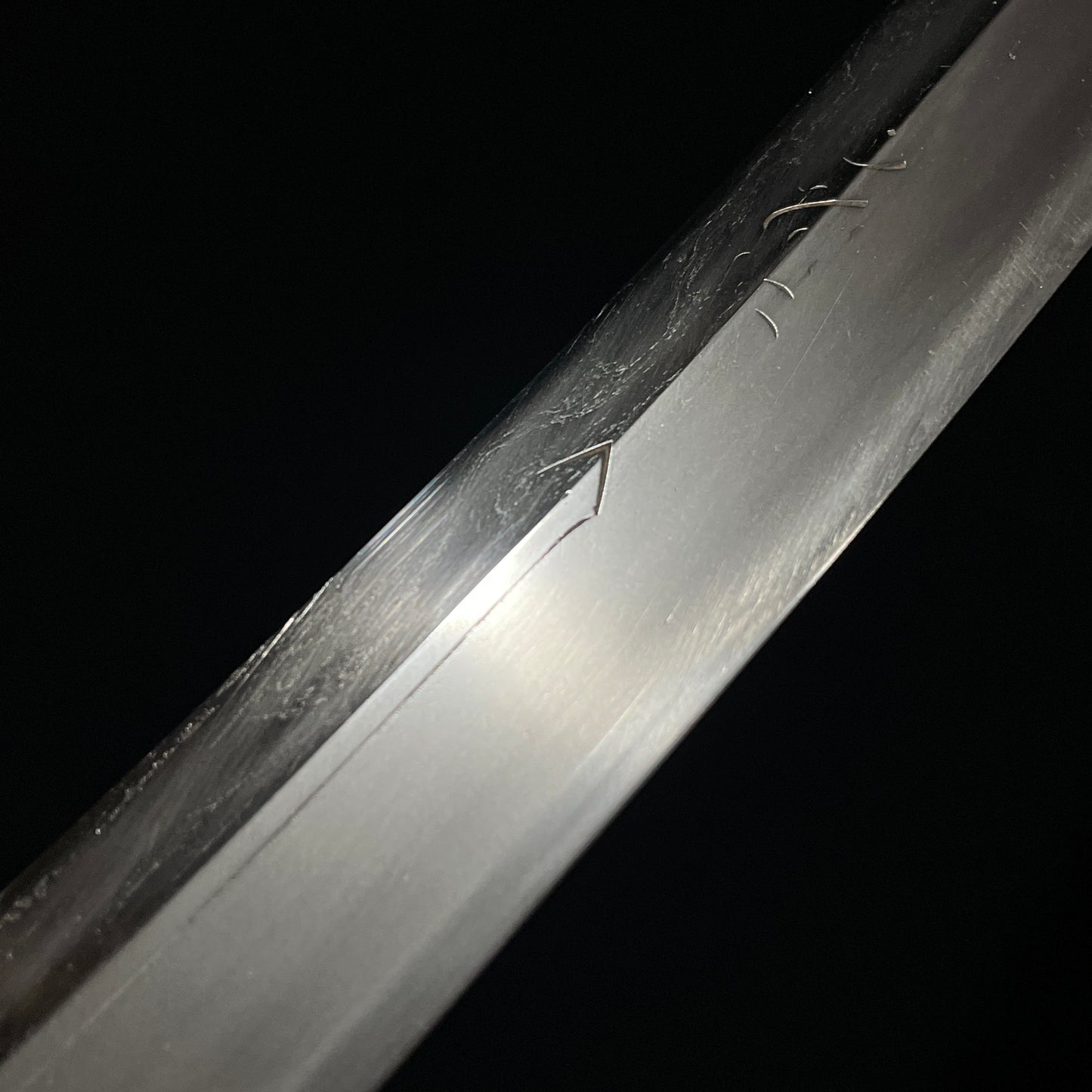 Shobuzukuri Wakizashi, Suken素剣 Bonji梵字 Horimono彫物, Muromachi period mumei