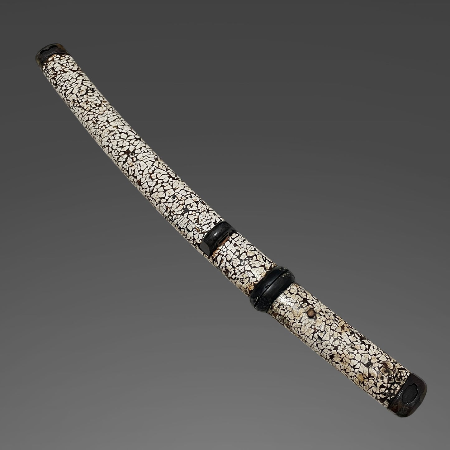Rare Style Rankaku Koshirae 卵殻拵, Aikuchi Tanto, Edo period mumei