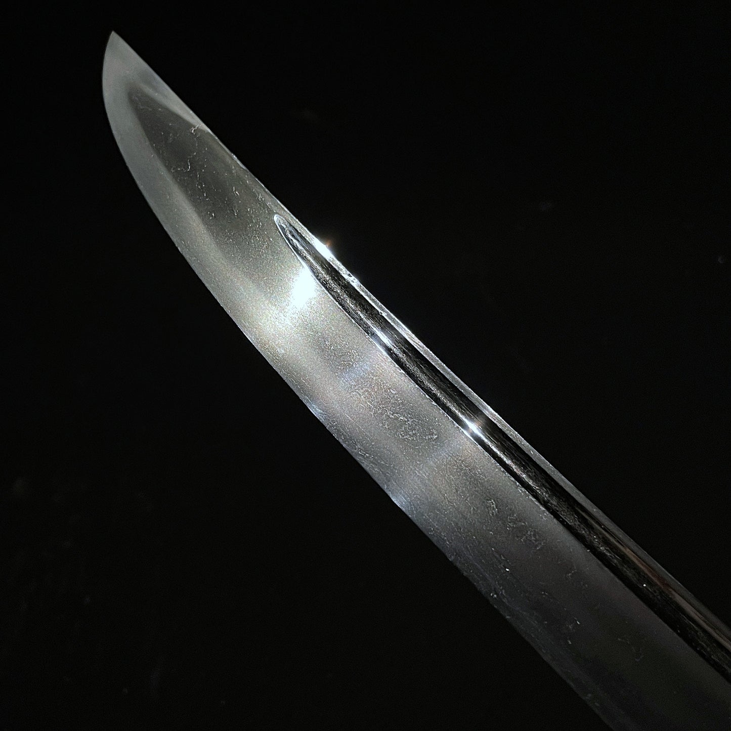 Hirazukuri Wakizashi 平造脇差, Bohi 棒樋 blade, Edo period mumei