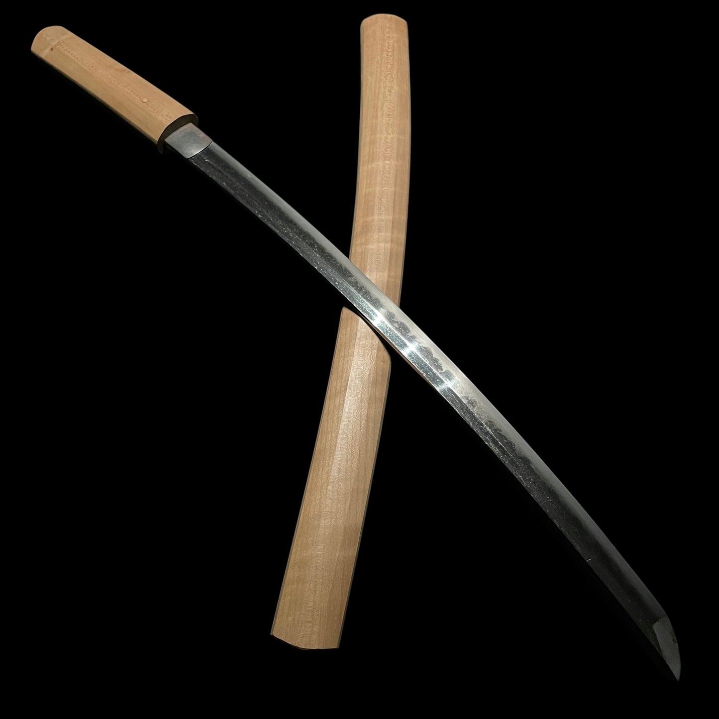 Beautiful Hamon Wakizashi, Masamitsu 正光 signed, Muromachi period