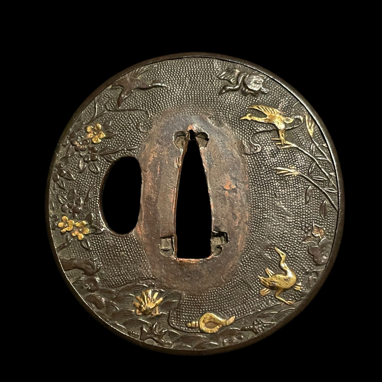 Oozori 大反 WAKIZASHI, Sue-Koto 末古刀, Matsuba 松葉 Fuchikashira, Muromachi period