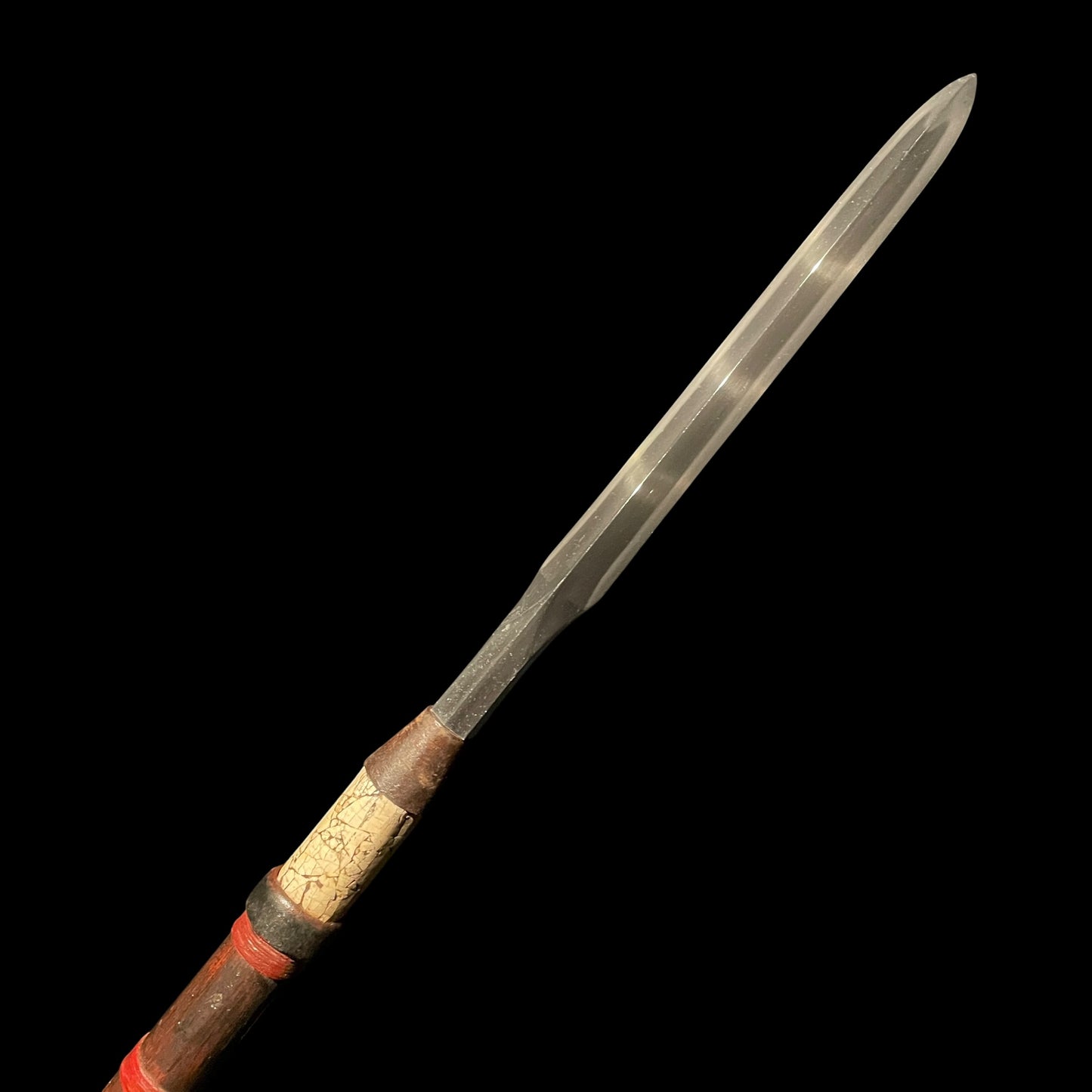 Tanbanokami Yoshimichi 丹波守吉道 signed YARI in Koshirae, Long shaft and Ishizuki, Early Edo