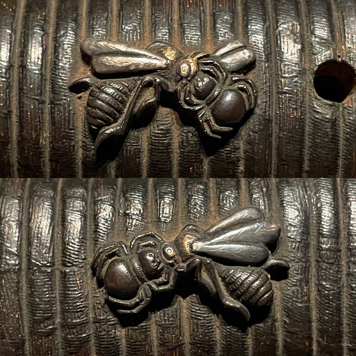 YOROIDOSHI 鎧通 in High-quality Koshirae, Spider and Bee Meuki, with Shirasaya