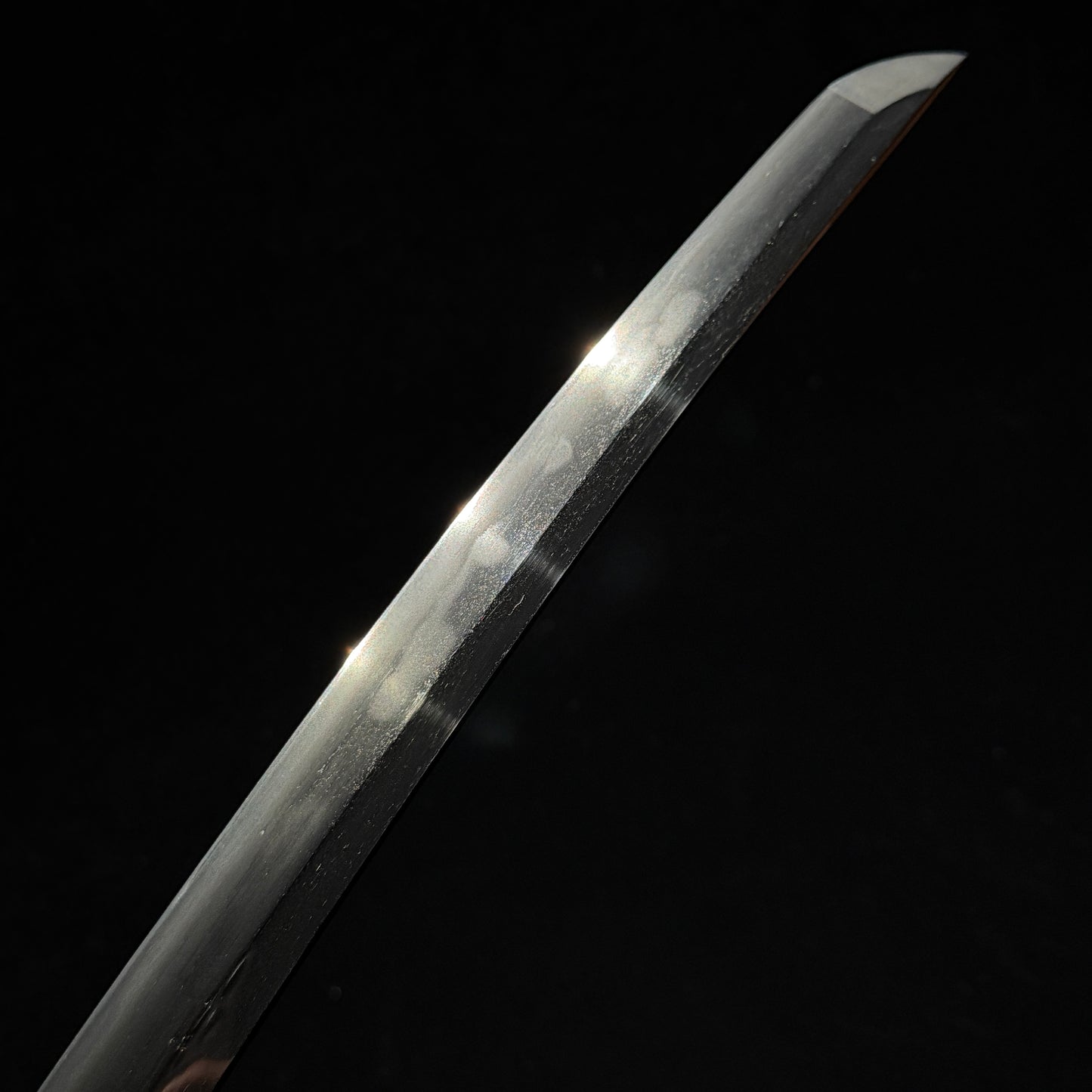 Tobiyaki 飛び焼き Hamon Wakizashi, Muromachi period Oosuriage mumei