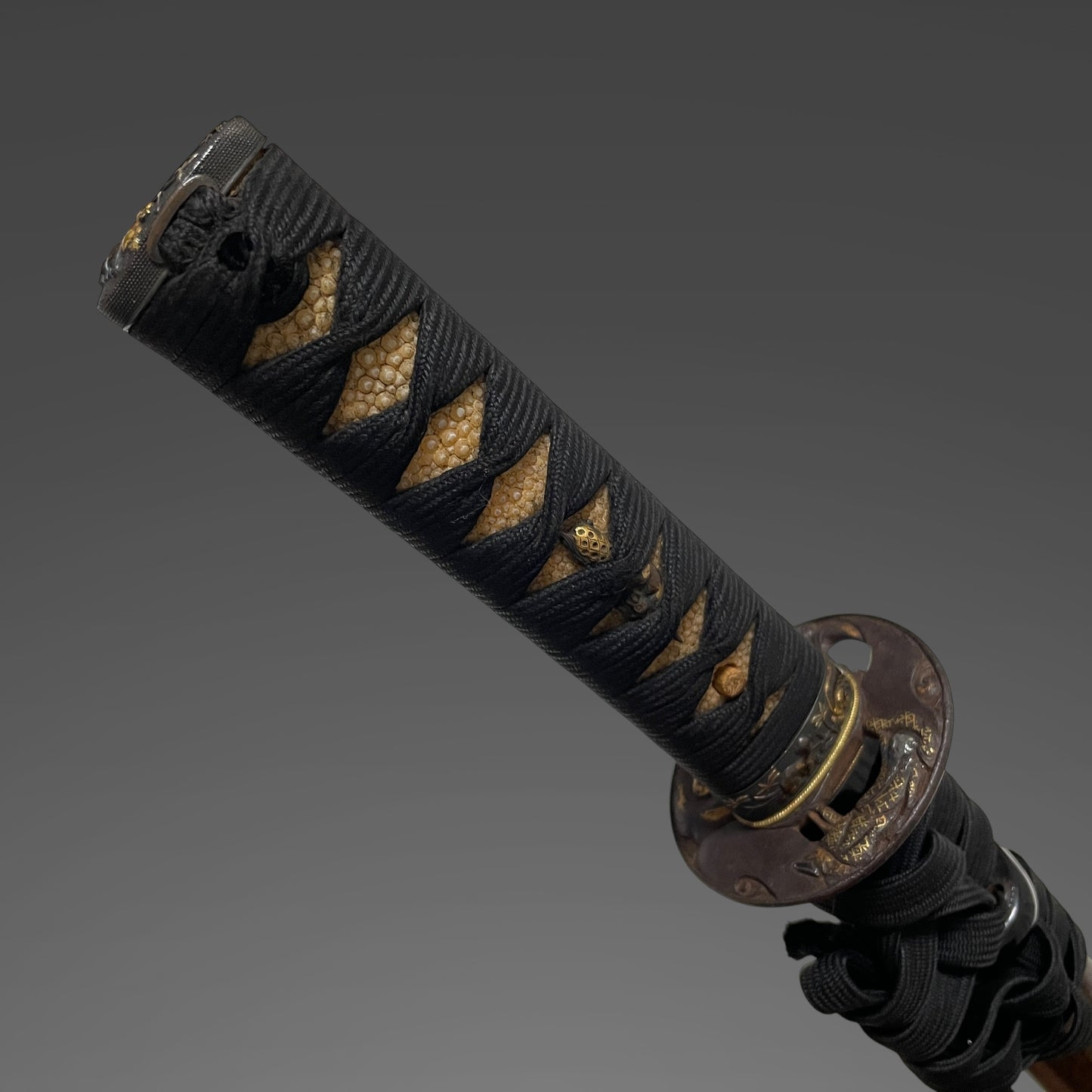 Sadamune 貞宗 signed Wakizashi, Dog Fuchikashira, Shakudo Kozuka, Edo period