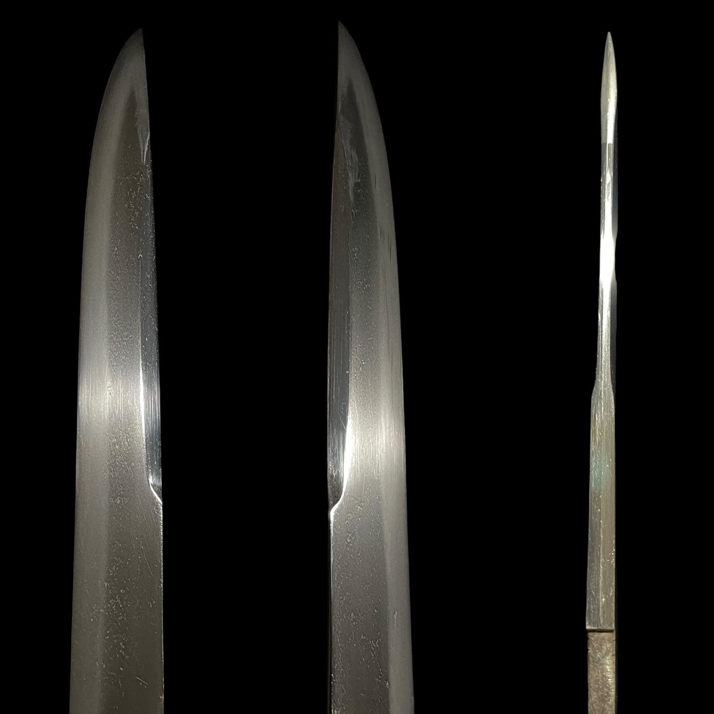 Unokubi-Zukuri 鵜首造 Tanto, Shinshinto Late Edo perio mumei, Thick Blade