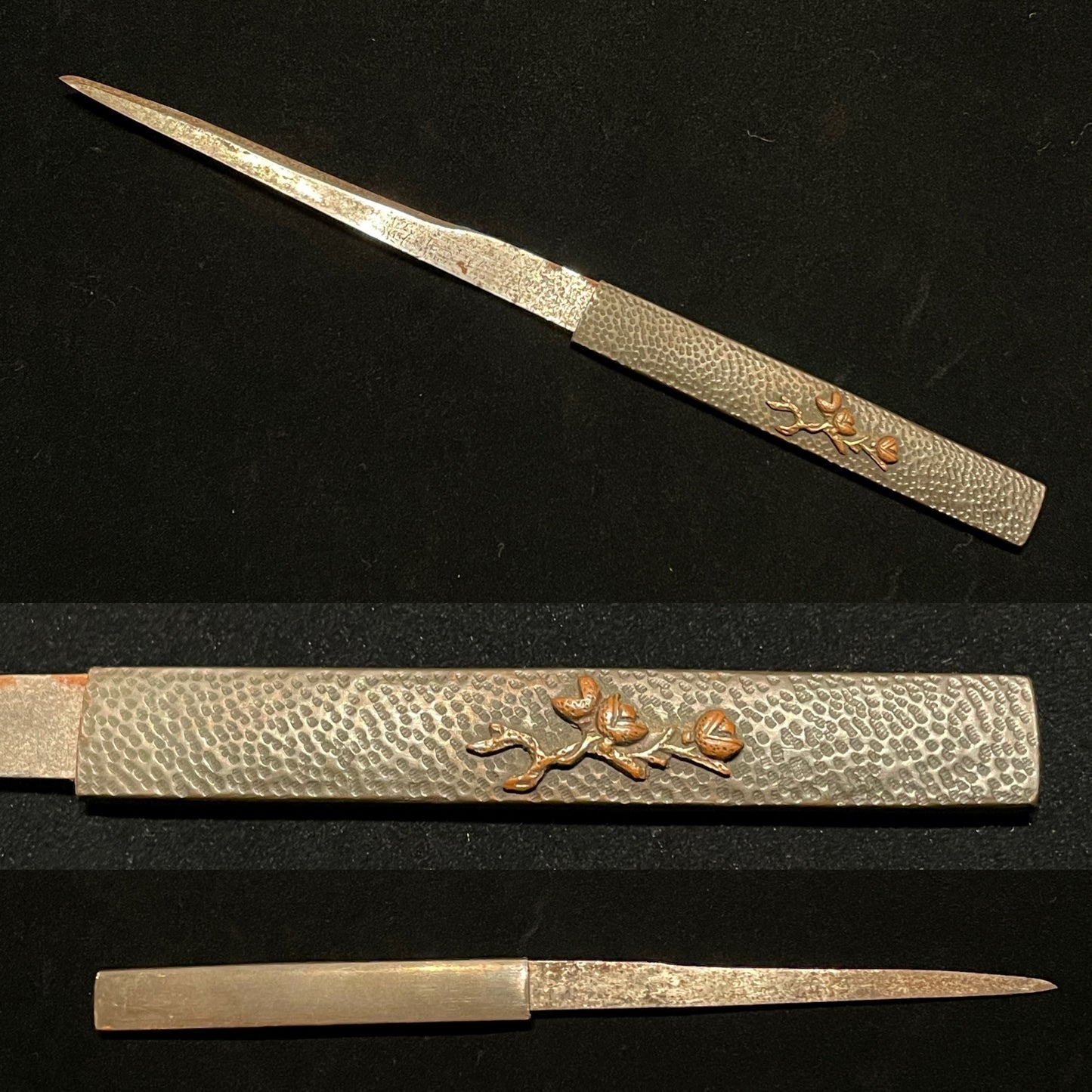 Shobuzukuri WAKIZASHI with KOZUKA, Sukashi Tsuba, Edo period mumei