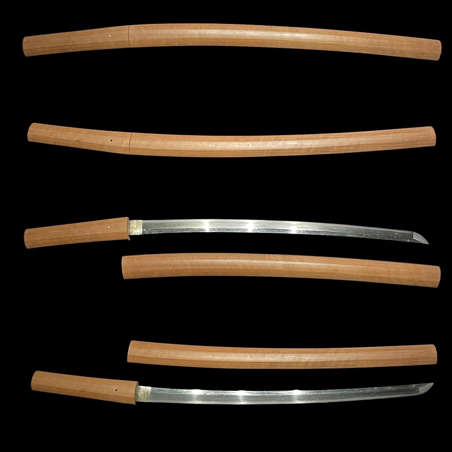 Long Wakizashi in Shirasaya, Edo period mumei, 502mm (19.76 in.)