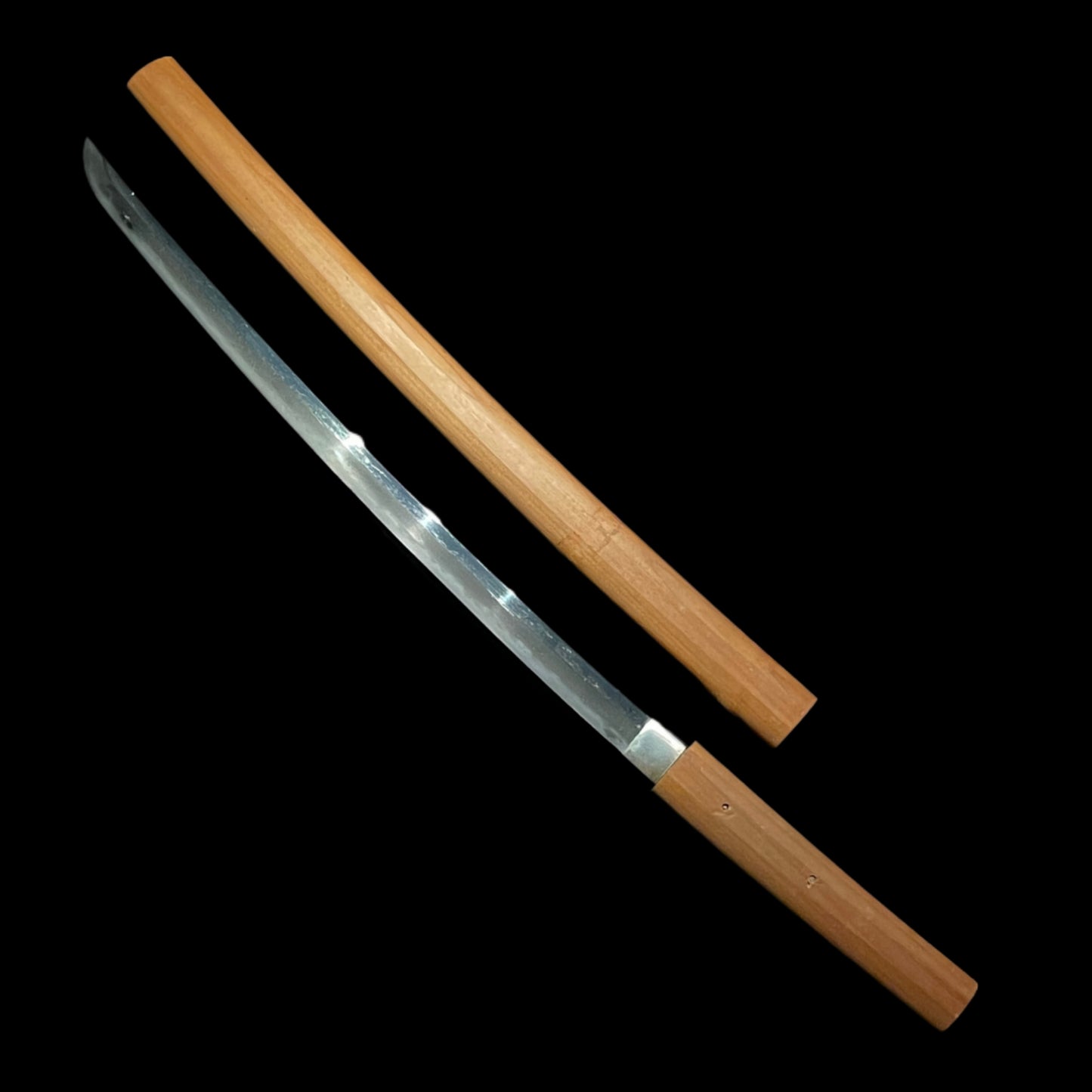 Gunome Hamon Wakizashi, KOTO Muromachi period, Oosuriage Mumei