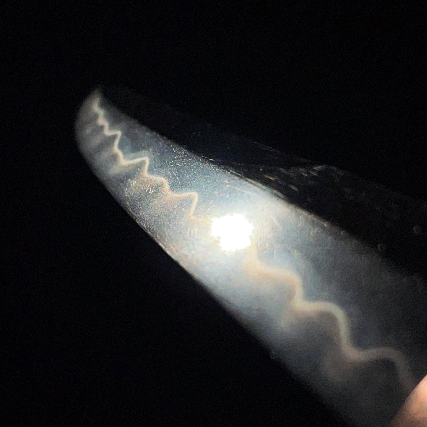 KANMURI-OTOSHI 冠落造 TANTO, 道晴 Michiharu signed, Kachimushi Dragonfly Menuki,