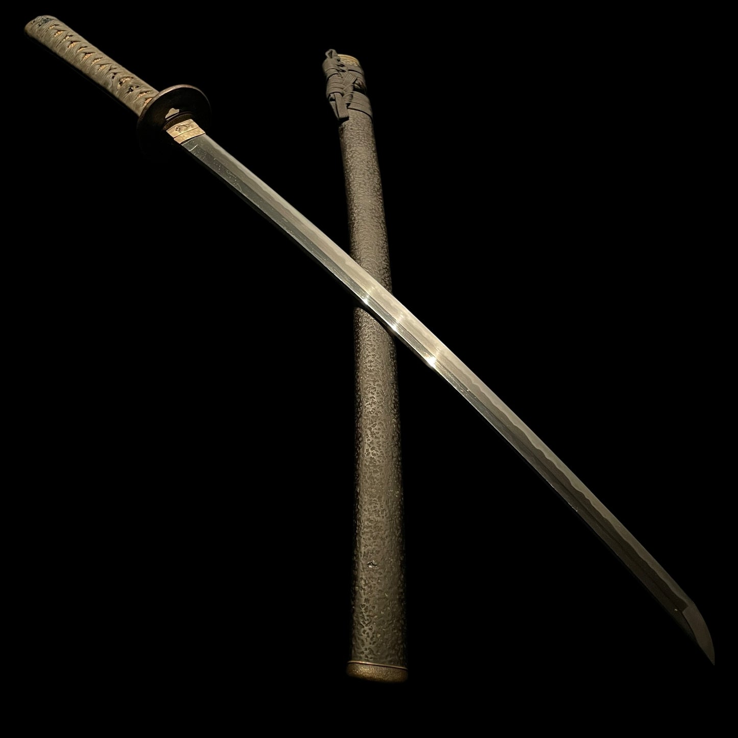 Brass Fittings KATANA, Sekizenjoke Chikanori 関善定家近則 signed, Late Edo period