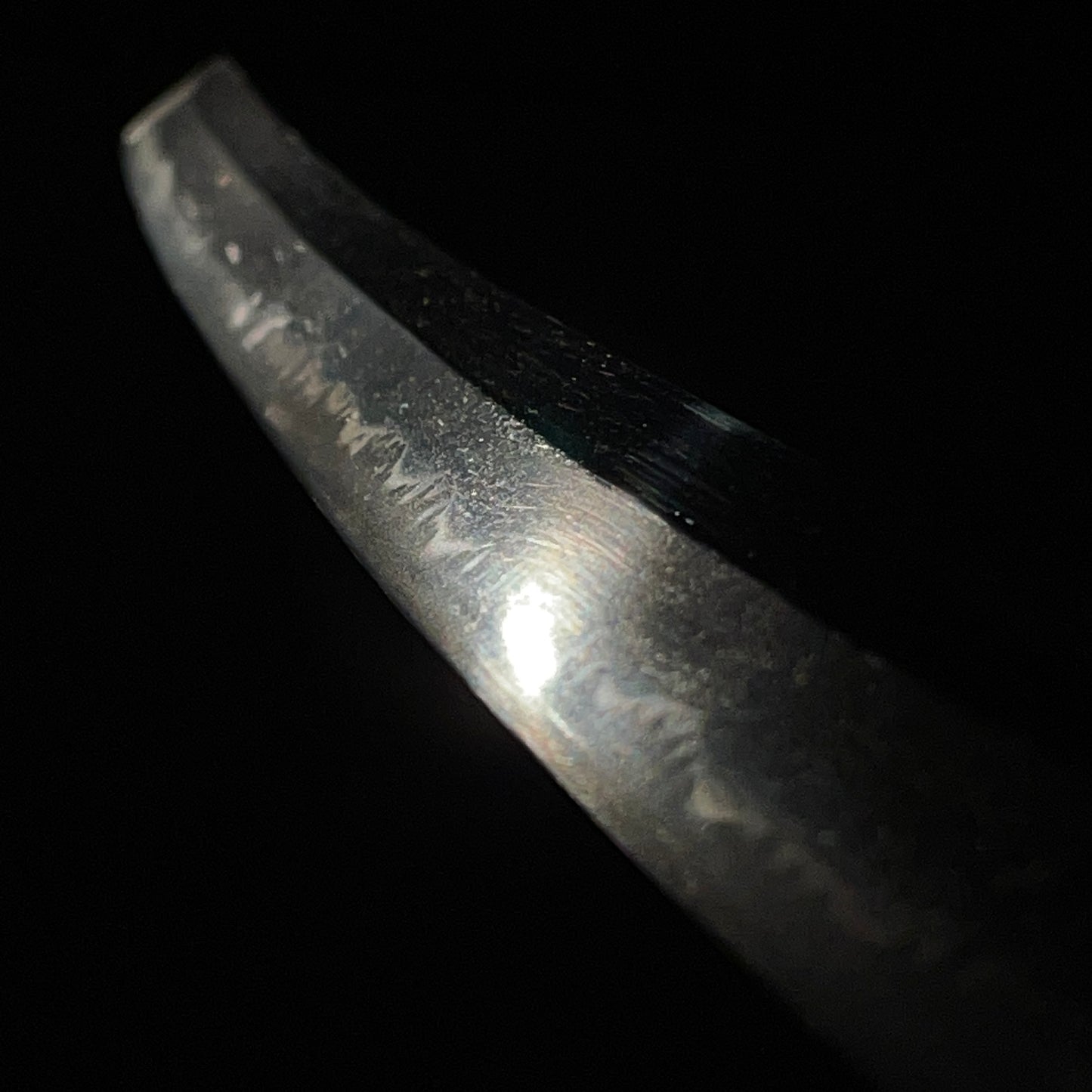 Long Wakizashi in Shirasaya, 虎目鞘 装飾巾木, Edo period mumei