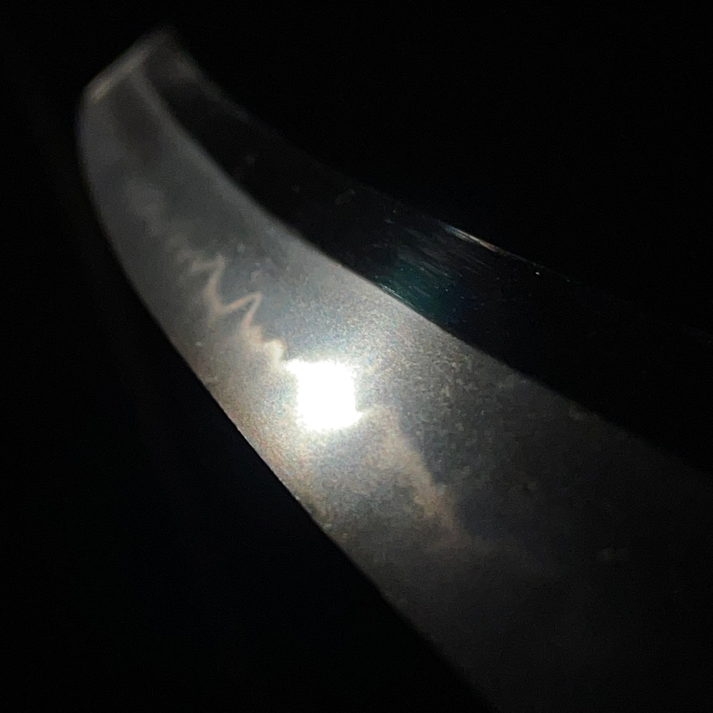 Red Wakizashi Shibuichi Fittings 四分一金具, Signed Fuchi, with Kozuka Kogai,  Edo