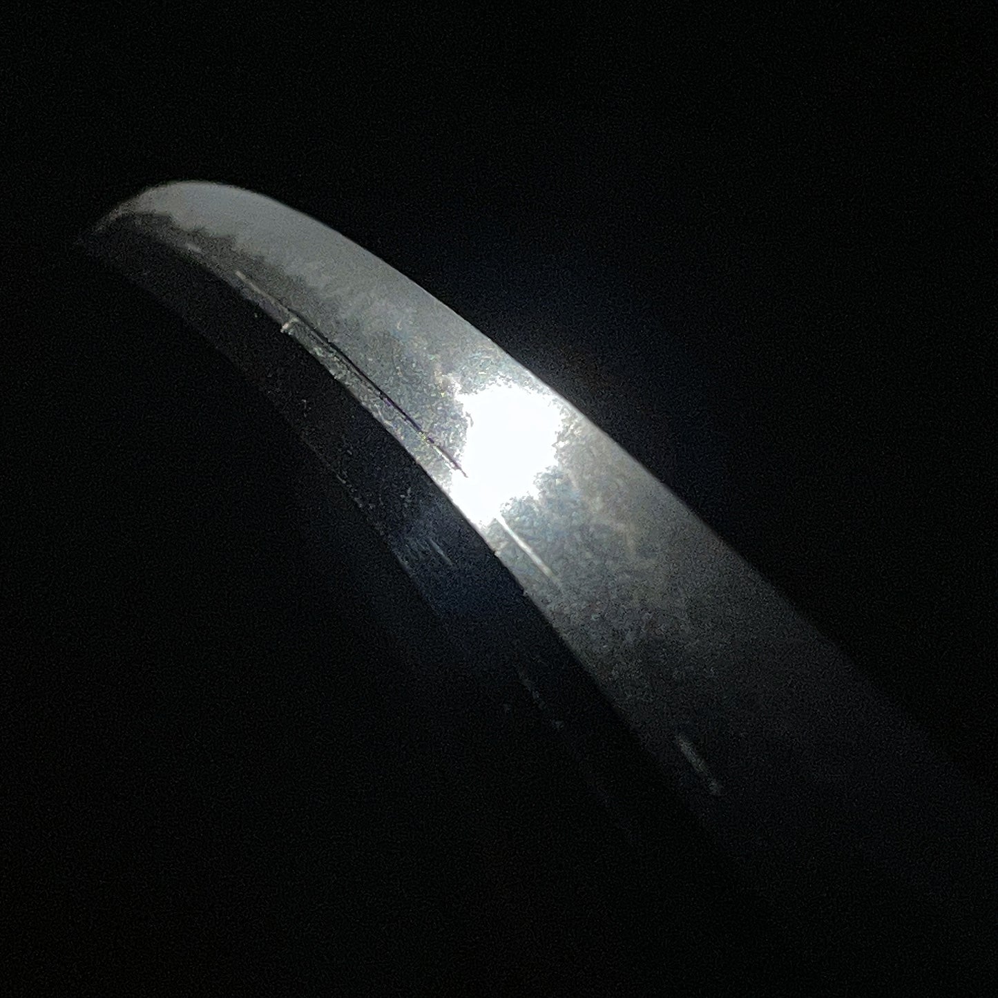Nagamaki Naoshi Wakizashi, Hadamono 肌物, Oosuriage mumei, Early Muromachi period