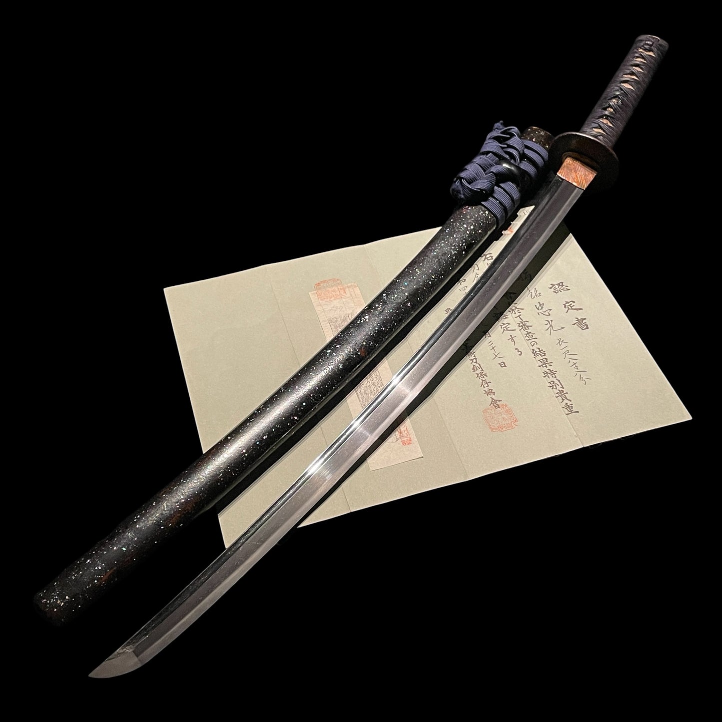 Tadamitsu 忠光 signed Long Wakizashi, Suebizen 末備前, Muromachi period, NBTHK Certificate