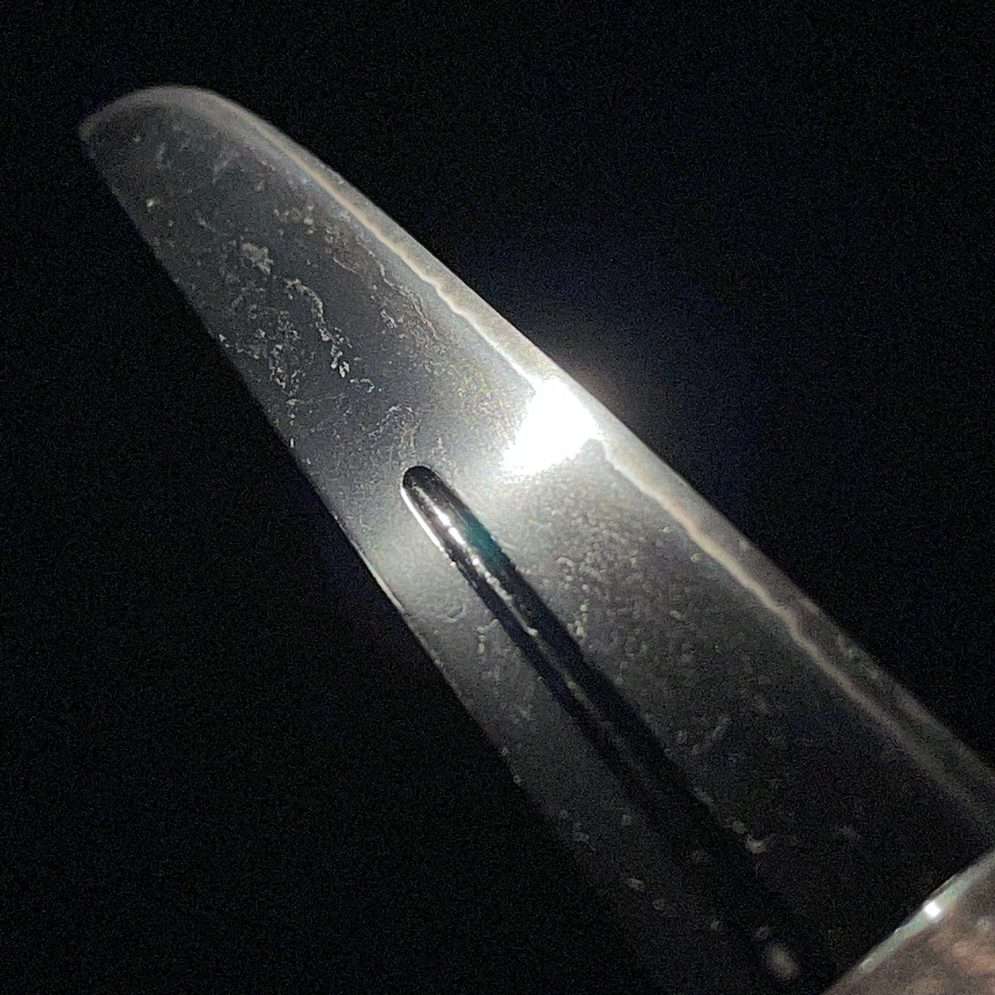 Toshinaga 利壽 signed Fuchi, Black TANTO with Kozuka, Muromachi period mumei, with Shirasaya