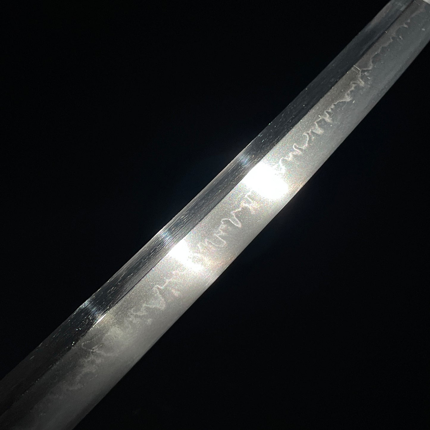 Amazing Hamon Bicchunokami Yasuhiro 備中守康廣 Long Wakizashi, NBTHK Certificate