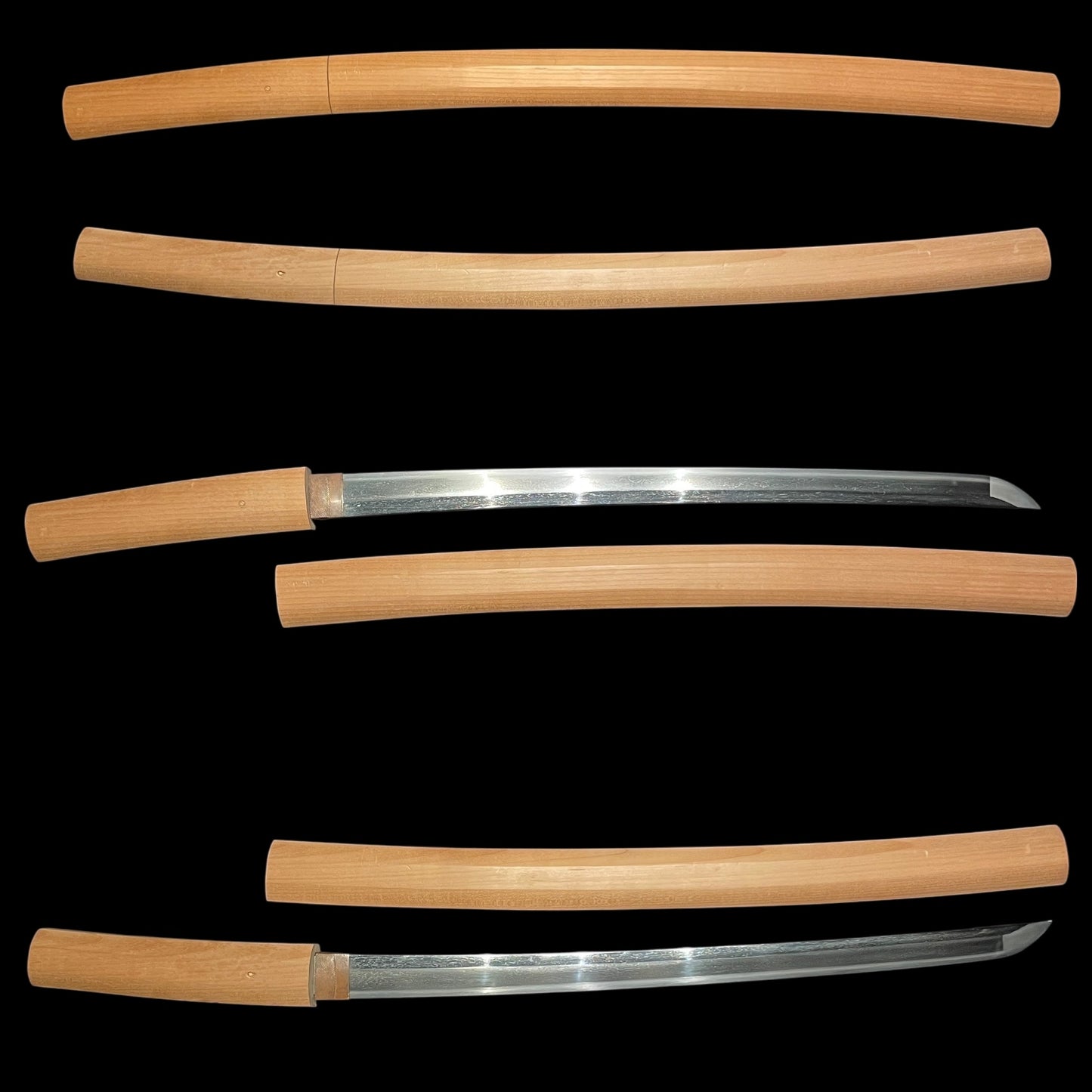 Konukahada 小糠肌 Wakizashi, Suguha 直刃, Edo period mumei