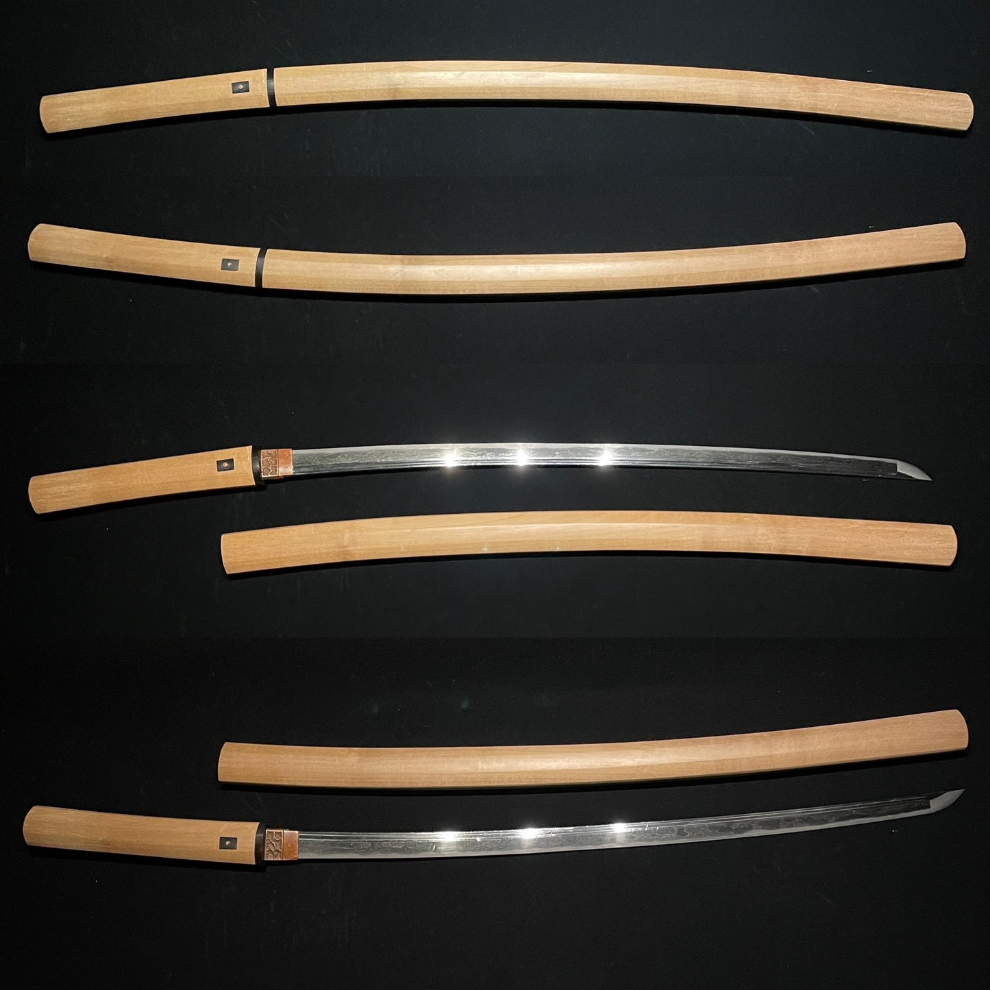 Katana in Shirasaya Futasujibi 二筋樋, Muromachi period mumei