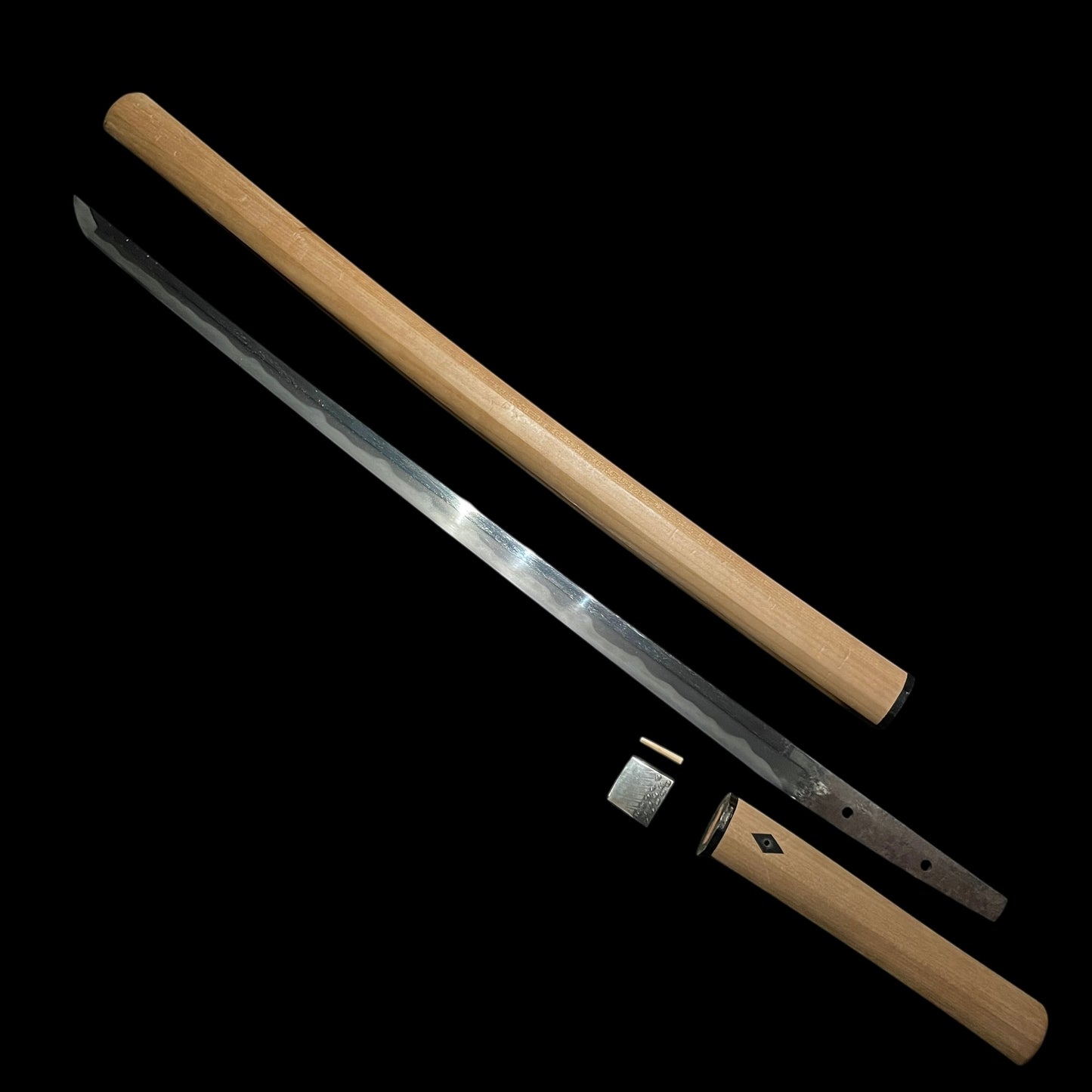 Shinobigatana 忍刀, Ninja Sword in Shirasaya, Straight blade, Edo period mumei