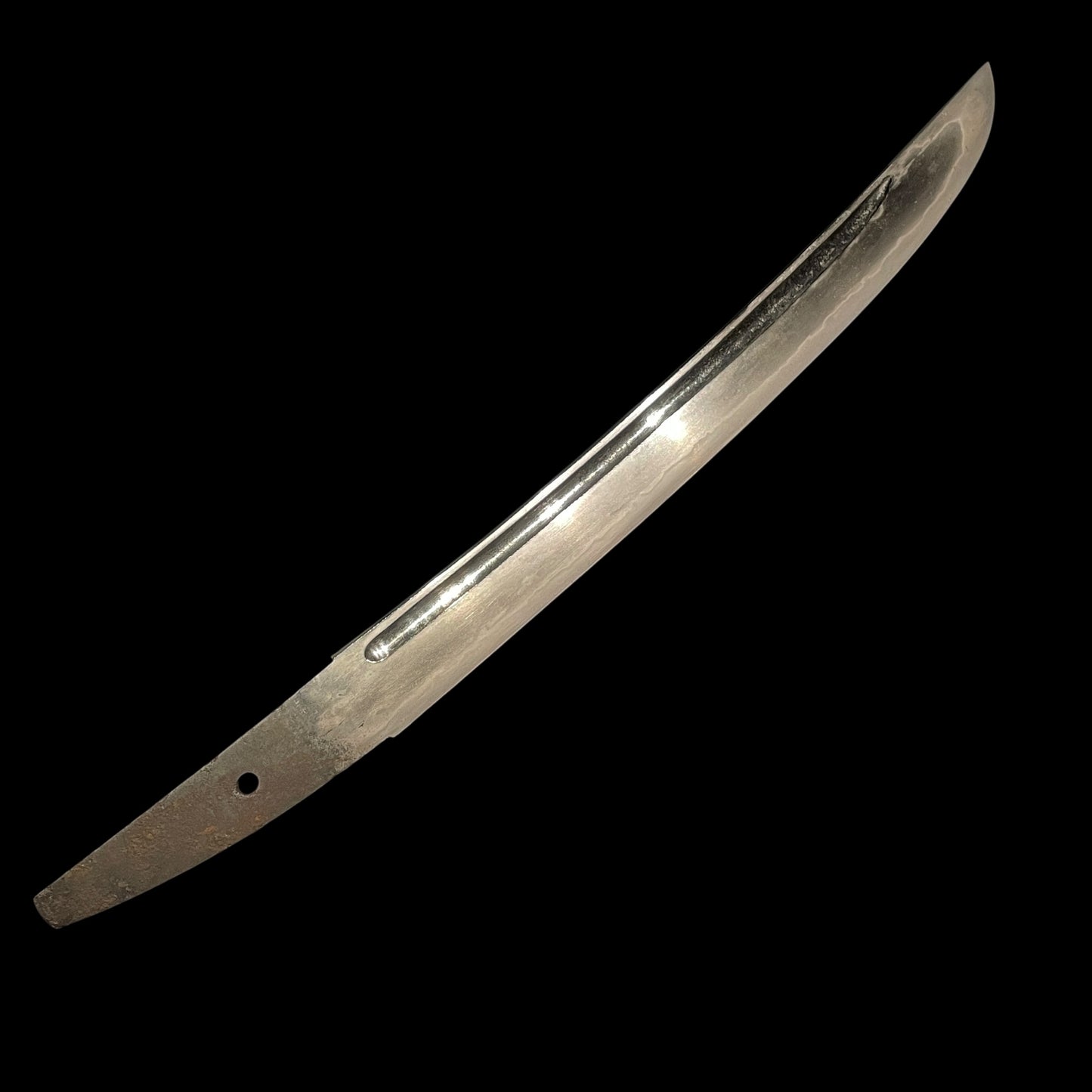 Sunnobi-TANTO 寸延短刀,Kokinko Moth Tsuba, Kabuto Fuchikashira, Edo period